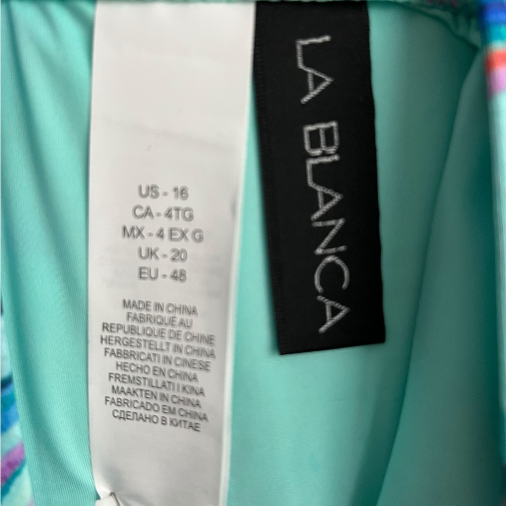 NEW LA BLANCA Colorful Swirl Women's Bikini Bottom - Picture 6 of 6